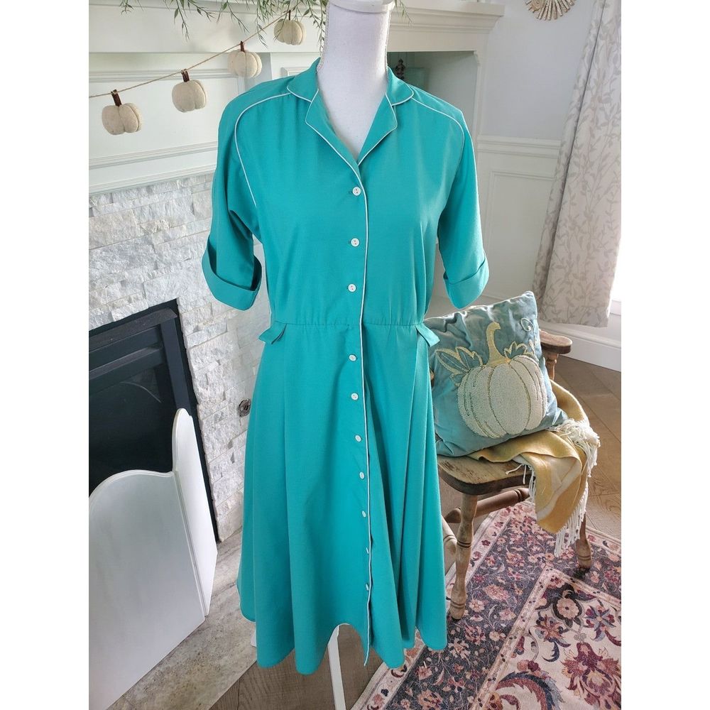 Vintage Green dress, size 8